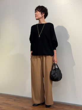 「キャメル」｜BEARDSLEYさん（レディース・171cm）の秋コーディネート