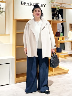 「アイテム（その他アウター）」を使った、BEARDSLEYさん（レディース・166cm）の秋コーディネート