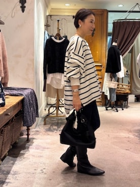 BEARDSLEYさん（レディース・157cm）の冬コーディネート