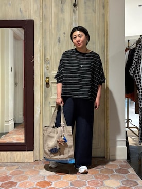 「BEARDSLEY（ビアズリー）のアイテム（シューズ）」を使った、BEARDSLEYさん（レディース・157cm）の春コーディネート
