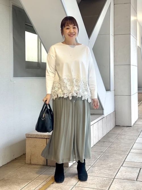 裾レースカットソー（Tシャツ/カットソー）｜BEARDSLEY（ビアズリー