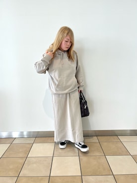 「スウエットスカート」｜ERIさん（レディース・150cm）の秋コーディネート