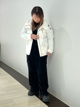 「春物」｜「アイテム（オールインワン・サロペット）」を使った、ERIさん（レディース・150cm）の冬コーディネート