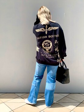 「ミニトート」｜「アイテム（パンツ）」を使った、ERIさん（レディース・150cm）の秋コーディネート