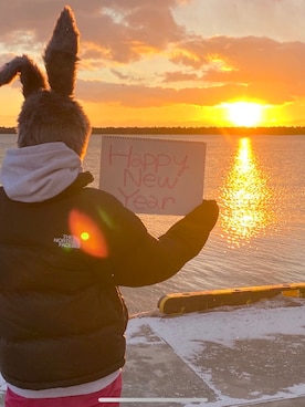 「お正月」｜「アイテム（その他）」を使った、MuuNさん（レディース・158cm）の冬コーディネート