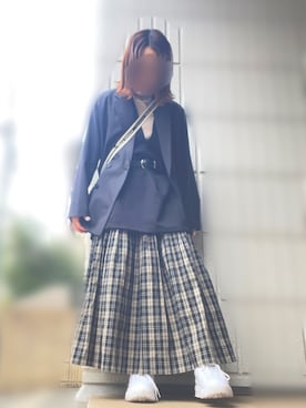「CONVERSE TOKYO（コンバーストウキョウ）のアイテム（ジャケット/アウター）」を使った、りいさん（レディース・158cm）の春コーディネート