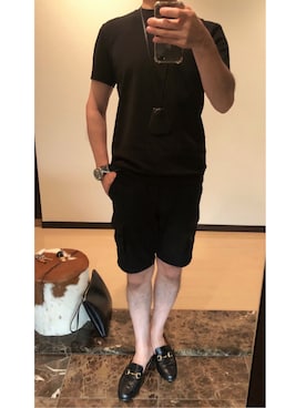 「Anderson's（アンダーソンズ）のアイテム」を使った、ボンジョルノさん（メンズ・168cm）の夏コーディネート