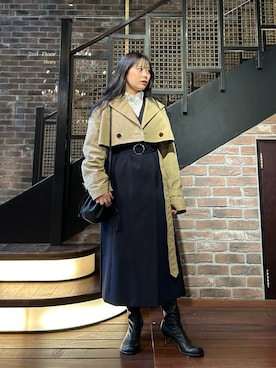 「JOHN LAWRENCE SULLIVAN（ジョンローレンスサリバン）のアイテム」を使った、yuriさん（レディース・153cm）の冬コーディネート