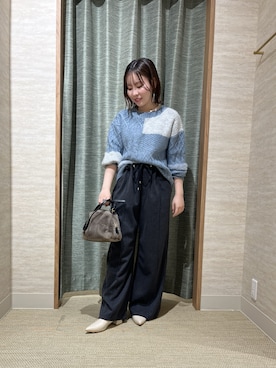 「アイテム（トートバッグ）」を使った、rnさん（レディース・149cm）の秋コーディネート