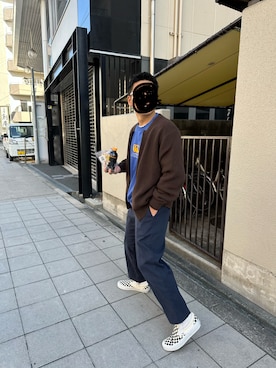 「アイテム（スウェット）」を使った、タボつさん（メンズ・168cm）の秋コーディネート