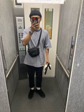 「PG（ピージー）のアイテム」を使った、タボつさん（メンズ・168cm）の秋コーディネート