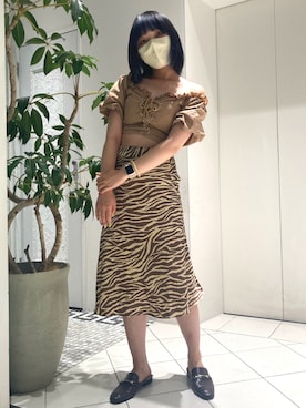 「FIG&VIPER（フィグアンドバイパー）のアイテム（その他トップス）」を使った、ともみんさん（レディース・155cm）の夏コーディネート