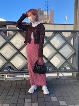 「JEANASIS（ジーナシス）のアイテム（ダウンジャケット/コート）」を使った、ともみんさん（レディース・155cm）の秋コーディネート