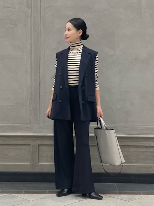 セール】リブ ボーダー タートル ニット（ニット/セーター）｜UNITED