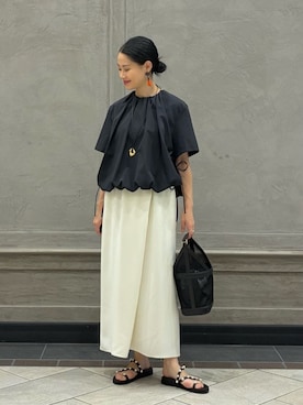 「UNITED ARROWS（ユナイテッドアローズ）のアイテム」を使った、YONEHAMAさん（レディース・157cm）の夏コーディネート