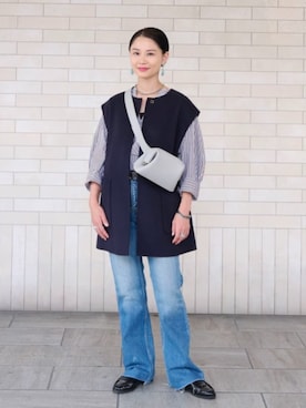 「UNITED ARROWS（ユナイテッドアローズ）のアイテム（ジャケット/アウター）」を使った、YONEHAMAさん（レディース・157cm）の秋コーディネート