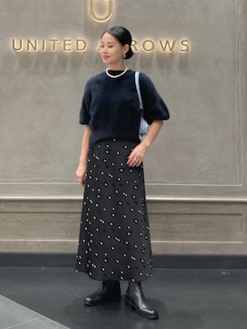 「UNITED ARROWS（ユナイテッドアローズ）のアイテム（シューズ）」を使った、YONEHAMAさん（レディース・157cm）の秋コーディネート