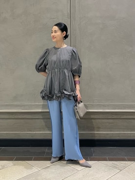 YONEHAMAさん（レディース・157cm）の春コーディネート