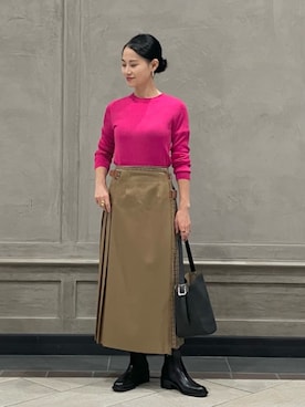 「ベーシック/トラッド」｜YONEHAMAさん（レディース・157cm）の秋コーディネート