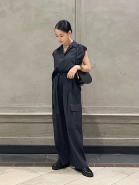 「UNITED ARROWS（ユナイテッドアローズ）のアイテム（カーゴパンツ）」を使った、YONEHAMAさん（レディース・157cm）の夏コーディネート