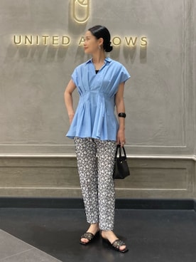 「united arrows」｜YONEHAMAさん（レディース・157cm）の夏コーディネート