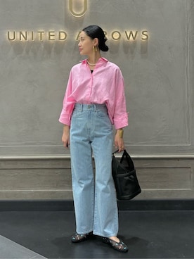 「UNITED ARROWS（ユナイテッドアローズ）のアイテム」を使った、YONEHAMAさん（レディース・157cm）の春コーディネート