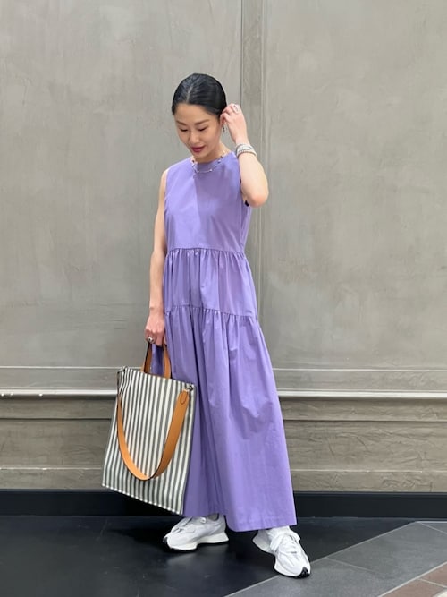 値下げ‼︎UNITED ARROWS オープンバック ワンピース オープンバック パフスリーブ ワンピース