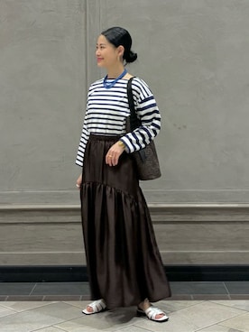 「UNITED ARROWS（ユナイテッドアローズ）のアイテム」を使った、YONEHAMAさん（レディース・157cm）の春コーディネート