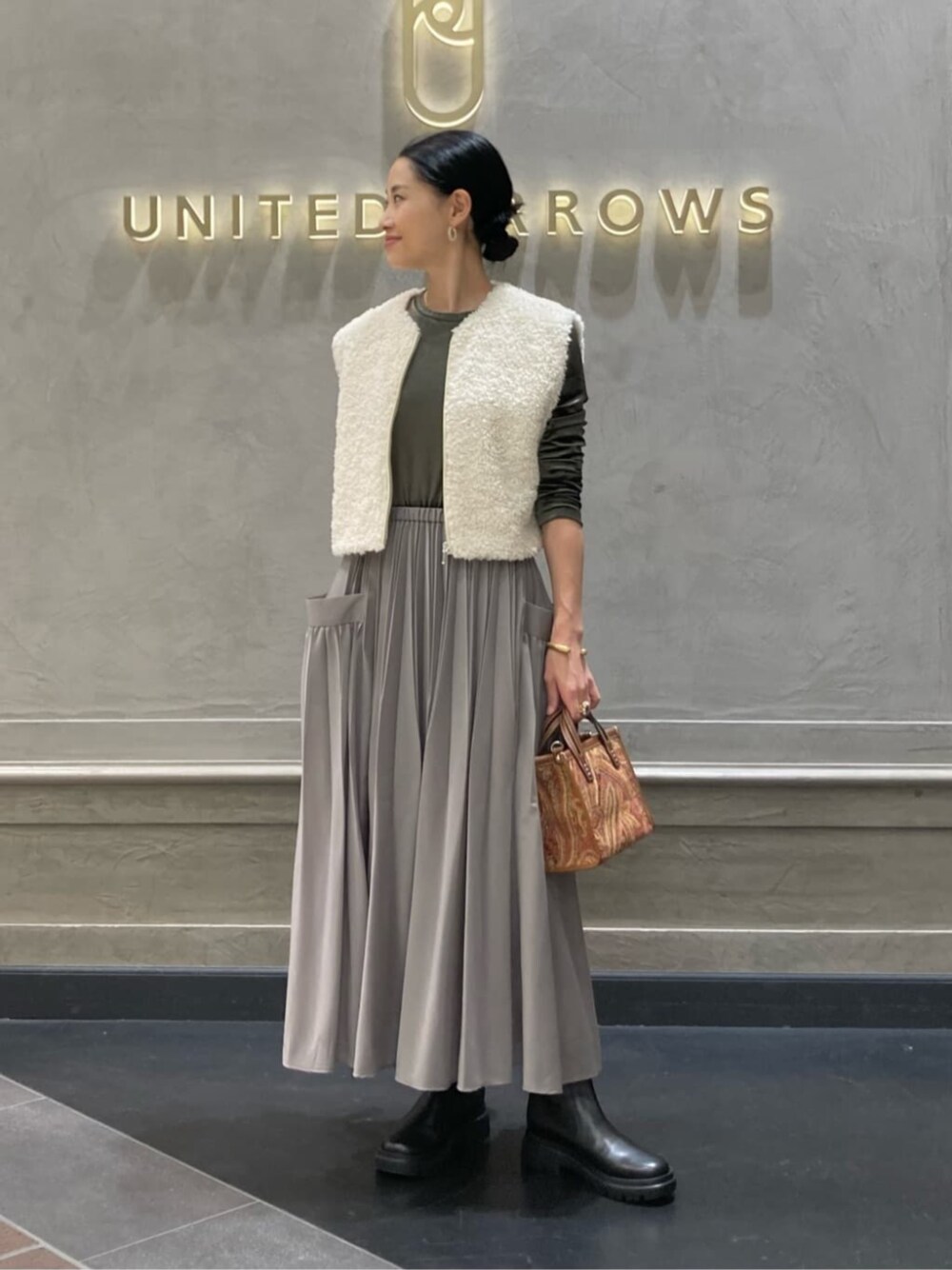 UNITED ARROWS（ユナイテッドアローズ）の「ボア ショートベスト