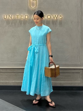 「UNITED ARROWS（ユナイテッドアローズ）のアイテム」を使った、YONEHAMAさん（レディース・157cm）の夏コーディネート