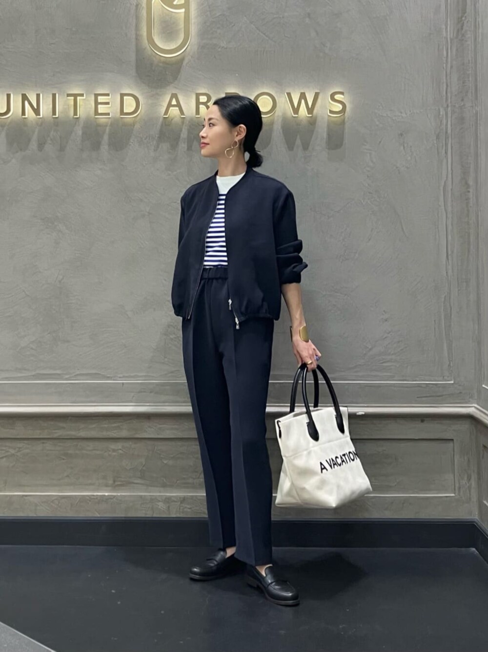 UNITED ARROWS COMFY ノーカラー ジップアップ ジャケット UNITED ARROWS（ユナイテッドアローズ）の「COMFY ノーカラー
