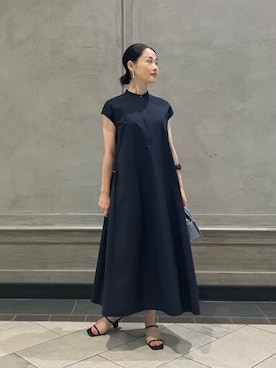 「united arrows」｜「アイテム（ワンピース/ドレス）」を使った、YONEHAMAさん（レディース・157cm）の夏コーディネート