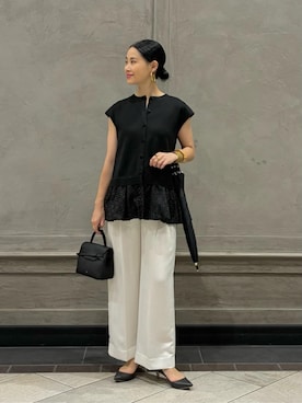「tov（トーヴ）のアイテム」を使った、YONEHAMAさん（レディース・157cm）の夏コーディネート