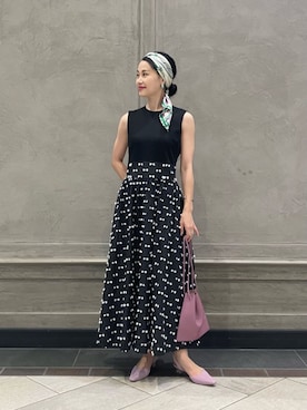 「united arrows」｜「アイテム（財布/小物）」を使った、YONEHAMAさん（レディース・157cm）の夏コーディネート