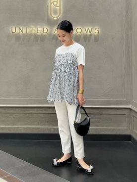 「ASTRAET（アストラット）のアイテム」を使った、YONEHAMAさん（レディース・157cm）の夏コーディネート