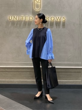 「united arrows」｜YONEHAMAさん（レディース・157cm）の秋コーディネート