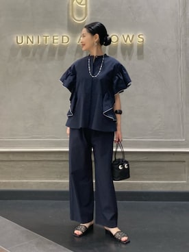 「united arrows」｜YONEHAMAさん（レディース・157cm）の夏コーディネート