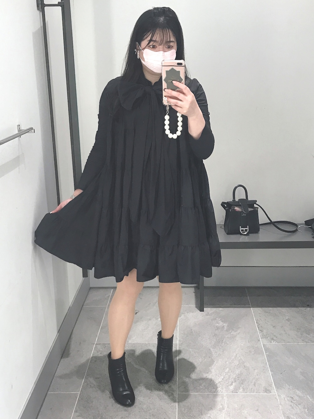 美品！リーガル　ショートブーツ　レザー　24.5 黒　サイドジップ　 日本製　1 GRL（グレイル）の「ジップレザーショートブーツ（ブーツ）」 - WEAR