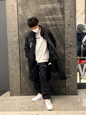 「AVIREX（アヴィレックス）のアイテム（モッズコート）」を使った、しんちゃんさん（メンズ・181cm）の秋コーディネート