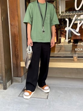 「JIL SANDER（ジルサンダー）のアイテム（キーケース/キーアクセサリー）」を使った、로끼さん（メンズ・171cm）の夏コーディネート