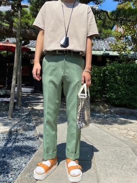 「KAIKO（カイコー）のアイテム（キーケース/キーアクセサリー）」を使った、로끼さん（メンズ・171cm）の夏コーディネート