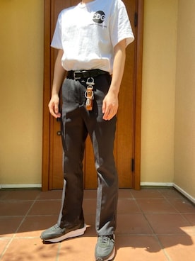 「RAGEBLUE（レイジブルー）のアイテム（財布/小物）」を使った、로끼さん（メンズ・171cm）の春コーディネート