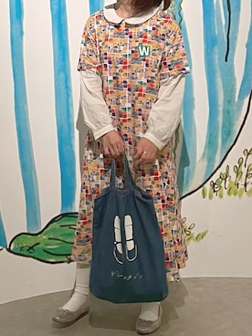 「DOUBLE MAISON（ドゥーブルメゾン）のアイテム」を使った、kinokowknさん（レディース・153cm）の春コーディネート