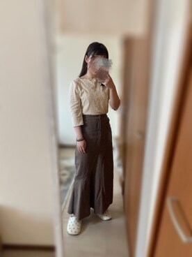 「出社コーデ」｜ぺあふらさん（レディース・152cm）の夏コーディネート