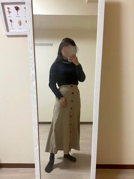 「出社コーデ」｜ぺあふらさん（レディース・152cm）の冬コーディネート
