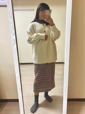 「出社コーデ」｜ぺあふらさん（レディース・152cm）の冬コーディネート