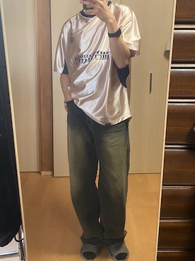 「AIVER（アイバー）のアイテム（トップス）」を使った、hiromasaz0605さん（メンズ・175cm）の春コーディネート