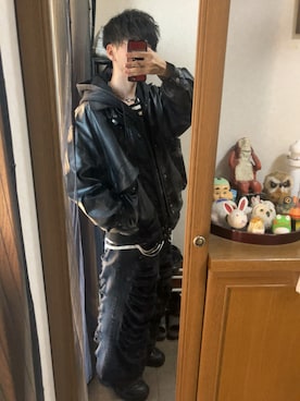 「アイテム（ブルゾン）」を使った、じっくんさん（メンズ・168cm）の冬コーディネート