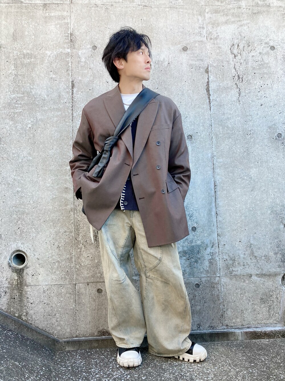 ユニセックスアイテム》鬼ワッフルコンビアランパッチワークV