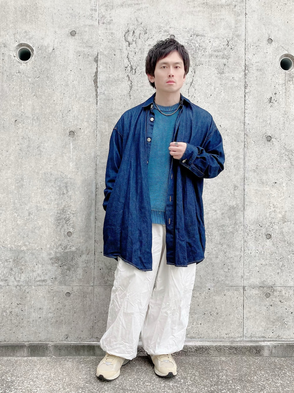 MBハイエンドデニムシャツコート 美品】MB ハイエンドデニムシャツ